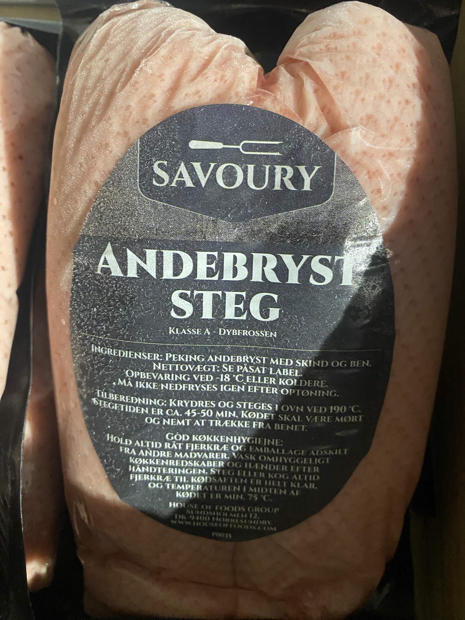 Andebryststeg 650 gram