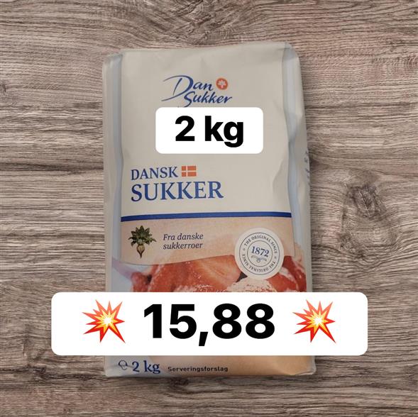 Dansukker 2 kg