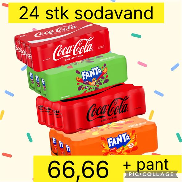 Dåsesodavand 24 stk
